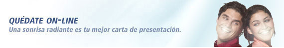Qu&eacute;date On line - Una sonrisa radiante es tu mejor carta de presentaci&oacute;n