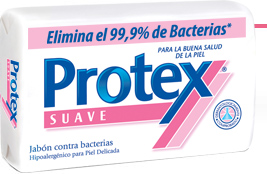 Protex Suave. Ofrece la increíble sensación de frescura de los jabones desodorantes, con la protección contra bacterias de Protex. Protege la piel dejando una sensación de frescura, limpieza y seguridad contra las bacterias todo el día.